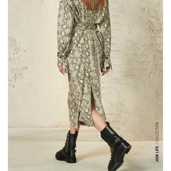 ZARA Real Leather Buckled Ankle Boots - Picture 3 of 8